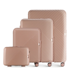 Zestaw walizek z polikarbonu PC WITTCHEN 56-3P-84K-77 z kosmetyczką