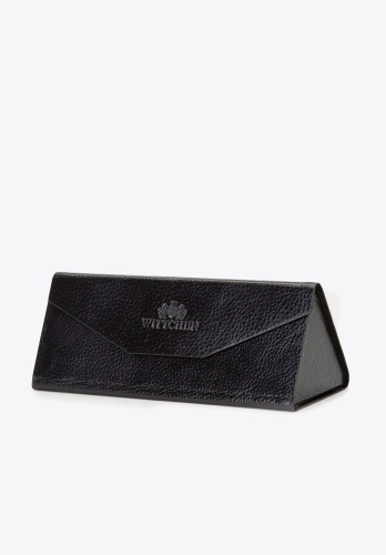 Czarne etui na okulary WITTCHEN 14-2-196-1
