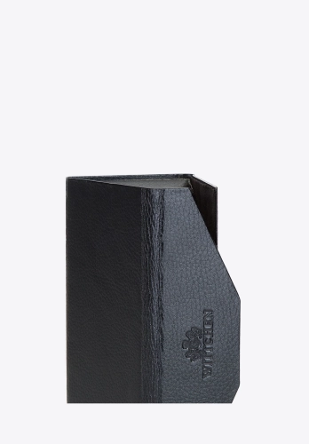 Czarne etui na okulary WITTCHEN 14-2-196-1