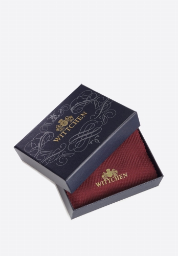 Eleganckie granatowe pudełko z logo WITTCHEN