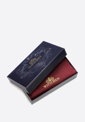 Eleganckie granatowe pudełko z logo WITTCHEN
