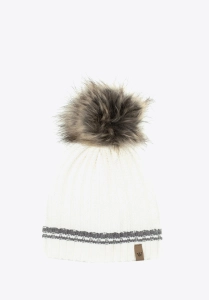 Czapka damska z puszystym pomponem WITTCHEN 97-HF-003-08