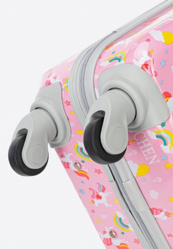 Walizka dla dzieci z ABS-u JEDNOROŻCE WITTCHEN 56-3K-007-TR-U