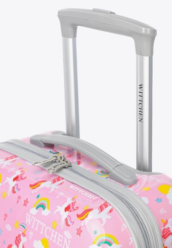 Walizka dla dzieci z ABS-u JEDNOROŻCE WITTCHEN 56-3K-007-TR-U