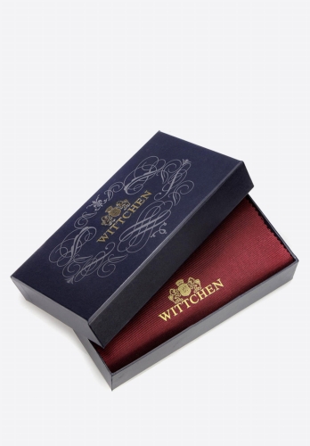 Eleganckie granatowe pudełko z logo WITTCHEN