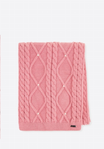 Zimowy szalik damski z perełkami WITTCHEN 99-7F-207-P