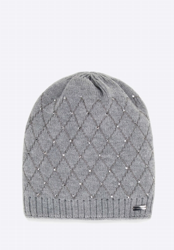 Elegancka czapka damska z kryształkami WITTCHEN 99-HF-001-8