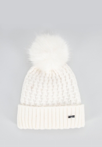 Zimowa czapka damska z pomponem WITTCHEN 99-HF-105-0