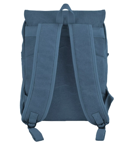 Turkusowy plecak miejski Semi Line Canvas z kieszenią na laptopa J4922-2