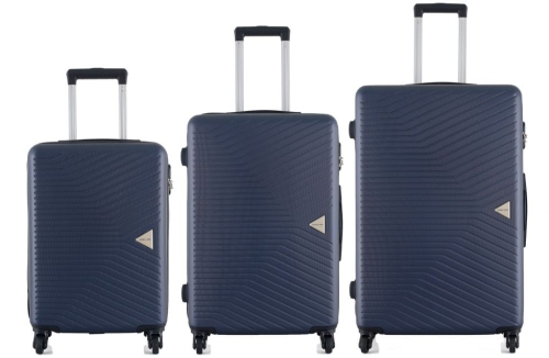 Zestaw walizek twardych ABS 3w1 Semi Line T5691-0 granatowy