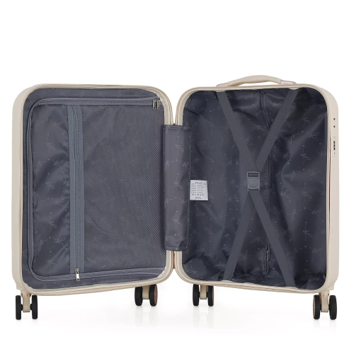 Mała twarda walizka 20" ABS Semi Line T5791 -1 ecru