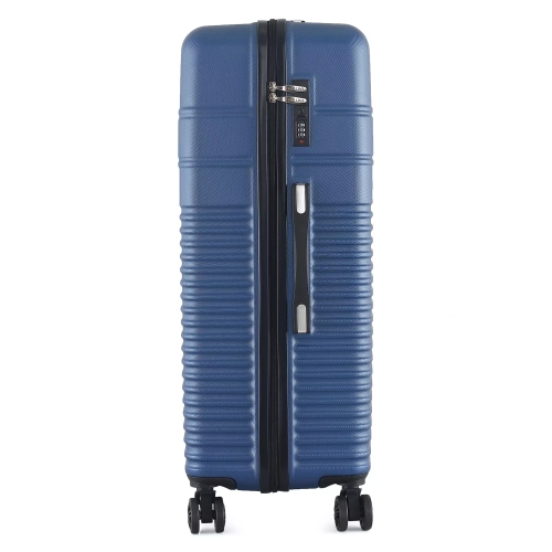 Duża walizka podróżna 28" ABS Semi Line T5759-4 twarda granatowa