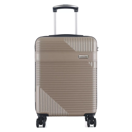 Mała walizka 20" twarda ABS Semi Line  T5760-2 beżowa