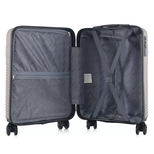 Mała walizka 20" twarda ABS Semi Line  T5760-2 beżowa