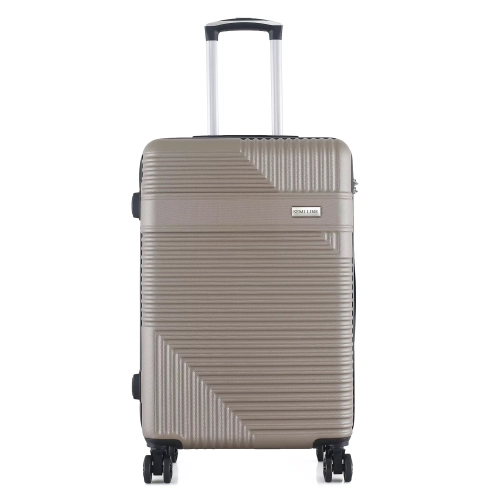 Średnia walizka 24" twarda ABS Semi Line T5760-3 beżowa