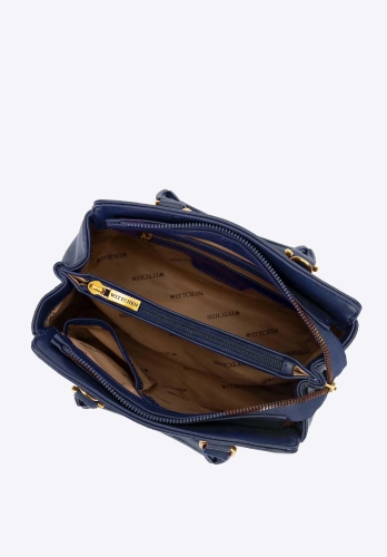 Mała torebka kuferek z ekoskóry z monogramem WITTCHEN 99-4Y-204-7
