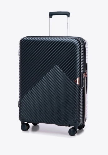 Średnia granatowa walizka z polikarbonu WITTCHEN 56-3P-842-90