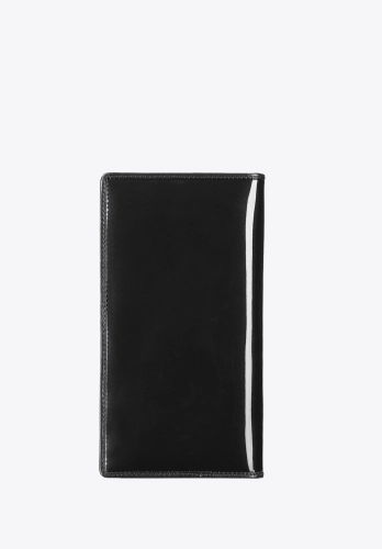 Czarne etui na paszport ze skóry lakierowanej WITTCHEN 14-2L-200-1 RFID