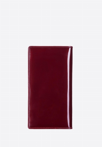 Bordowe etui na paszport ze skóry lakierowanej WITTCHEN 14-2L-200-3 RFID
