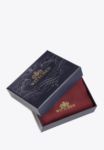 Eleganckie granatowe pudełko z logo WITTCHEN
