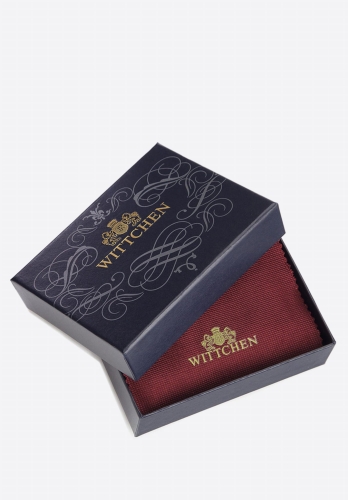 Eleganckie granatowe pudełko z logo WITTCHEN