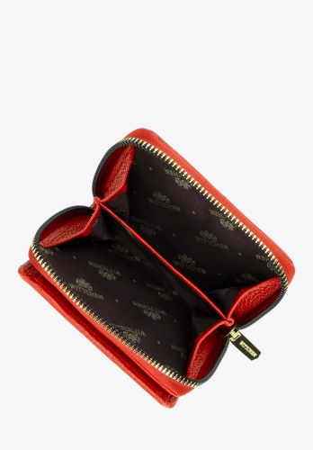 Mały skórzany portfel damski z monogramem WITTCHEN 99-1E-308-6