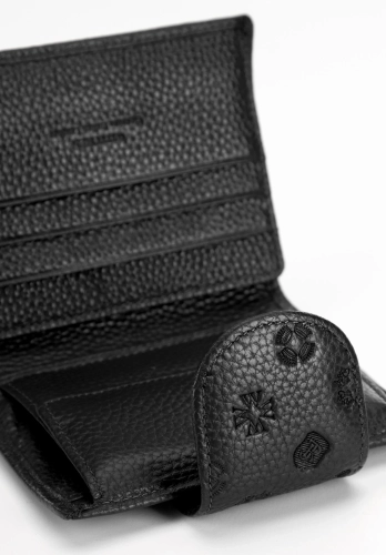 Średni skórzany portfel damski z tłoczonym monogramem WITTCHEN 99-1E-362-1