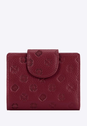 Średni skórzany portfel damski z tłoczonym monogramem WITTCHEN 99-1E-362-3