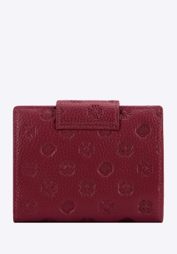 Średni skórzany portfel damski z tłoczonym monogramem WITTCHEN 99-1E-362-3