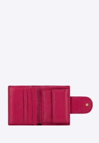 Średni skórzany portfel damski z tłoczonym monogramem WITTCHEN 99-1E-362-33