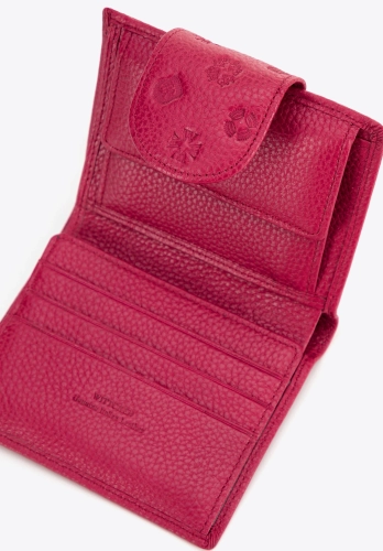 Średni skórzany portfel damski z tłoczonym monogramem WITTCHEN 99-1E-362-33