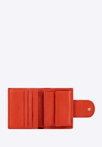 Średni skórzany portfel damski z tłoczonym monogramem WITTCHEN 99-1E-362-6