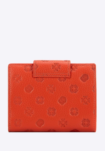 Średni skórzany portfel damski z tłoczonym monogramem WITTCHEN 99-1E-362-6