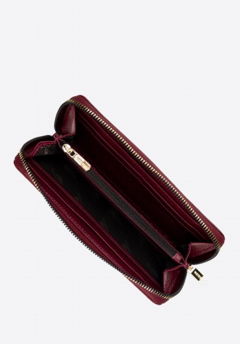 Duży portfel damski ze skóry z tłoczonym monogramem WITTCHEN 99-1E-364-3