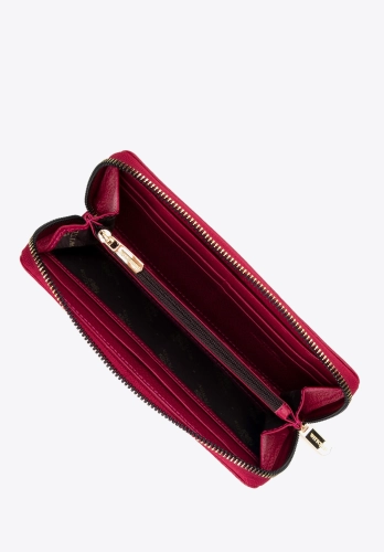 Duży portfel damski ze skóry z tłoczonym monogramem WITTCHEN 99-1E-364-33