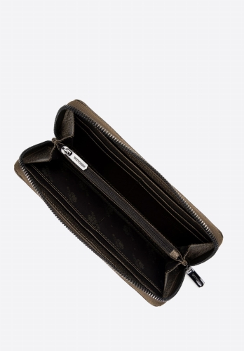 Duży portfel damski ze skóry z tłoczonym monogramem WITTCHEN 99-1E-364-G