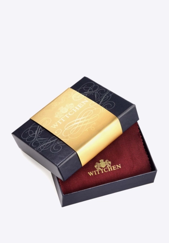 Eleganckie granatowe opakowanie z logo WITTCHEN