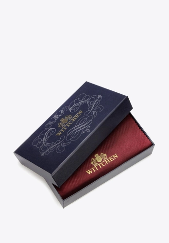 Eleganckie granatowe pudełko z logo WITTCHEN