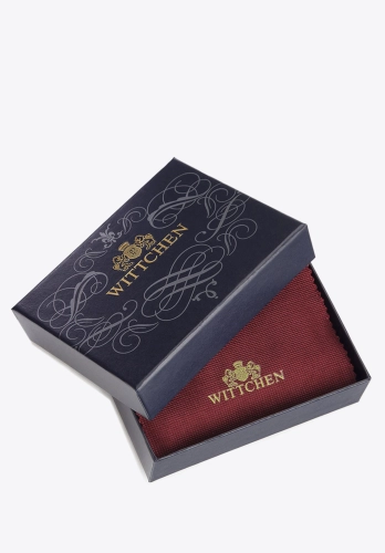 Eleganckie granatowe pudełko z logo WITTCHEN