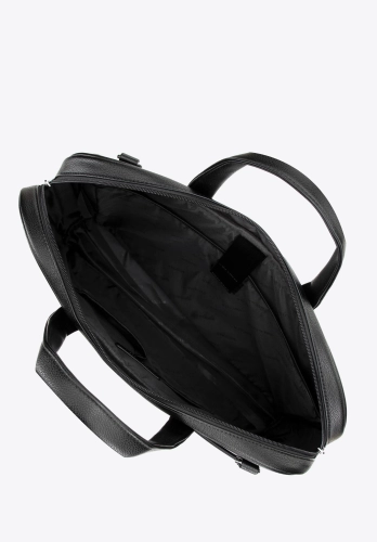 Męska czarna torba z kieszenią na laptopa 15’’ WITTCHEN 29-3P-007-1