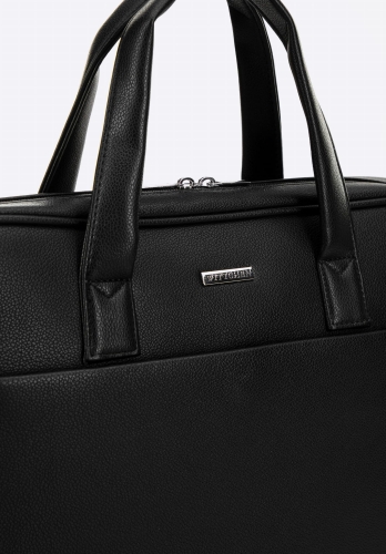 Męska czarna torba z kieszenią na laptopa 15’’ WITTCHEN 29-3P-007-1