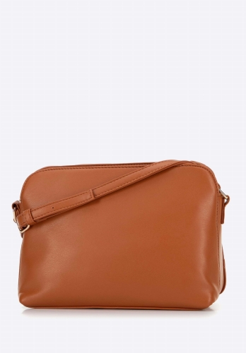 Elegancka torebka crossbody z ekoskóry pikowana w trójkąty WITTCHEN 99-4Y-605-5