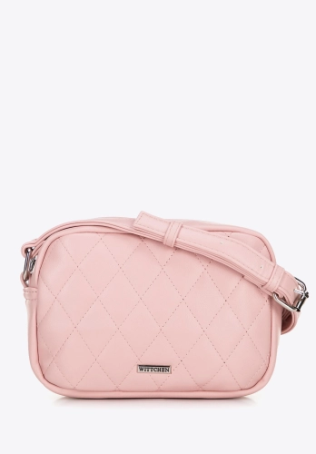 Różowa pikowana torebka crossbody WITTCHEN 100-4Y-230-P