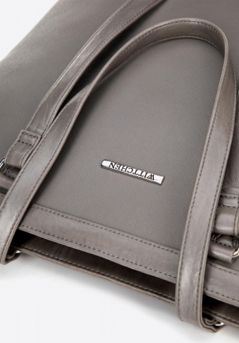 Szara shopperka z ekoskóry WITTCHEN 100-4Y-006-8S