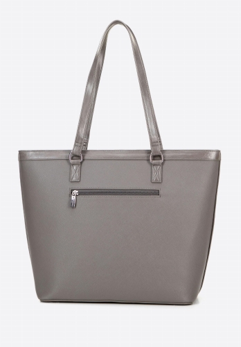 Szara shopperka z ekoskóry WITTCHEN 100-4Y-006-8S