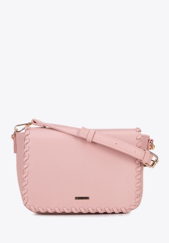 Różowa torebka crossbody z klapą WITTCHEN 100-4Y-235-P