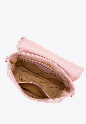 Różowa torebka crossbody z klapą WITTCHEN 100-4Y-235-P