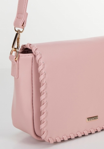 Różowa torebka crossbody z klapą WITTCHEN 100-4Y-235-P