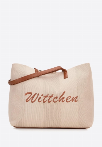 Pojemna beżowa shopperka WITTCHEN 100-4Y-401-9 lekka