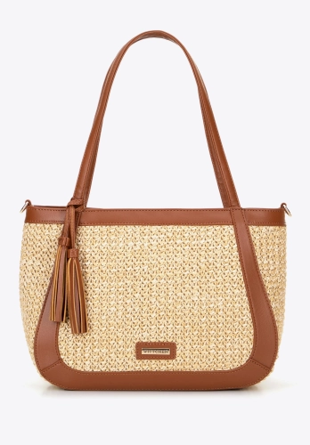 Torebka damska boho z plecionki WITTCHEN 100-4Y-406-95